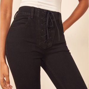 Reformation Jaden High & Skinny - Black
